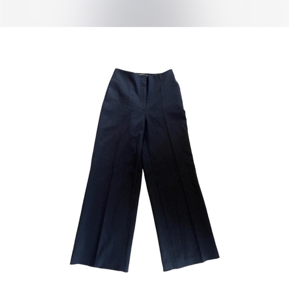 The Row Wide-Leg Navy Trousers - Picture 1 of 5